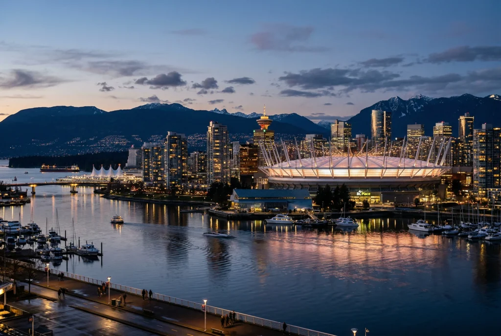 BC Place stadium in Vancouver, Canada, hosting two All Whites matches at the 2026 World Cup