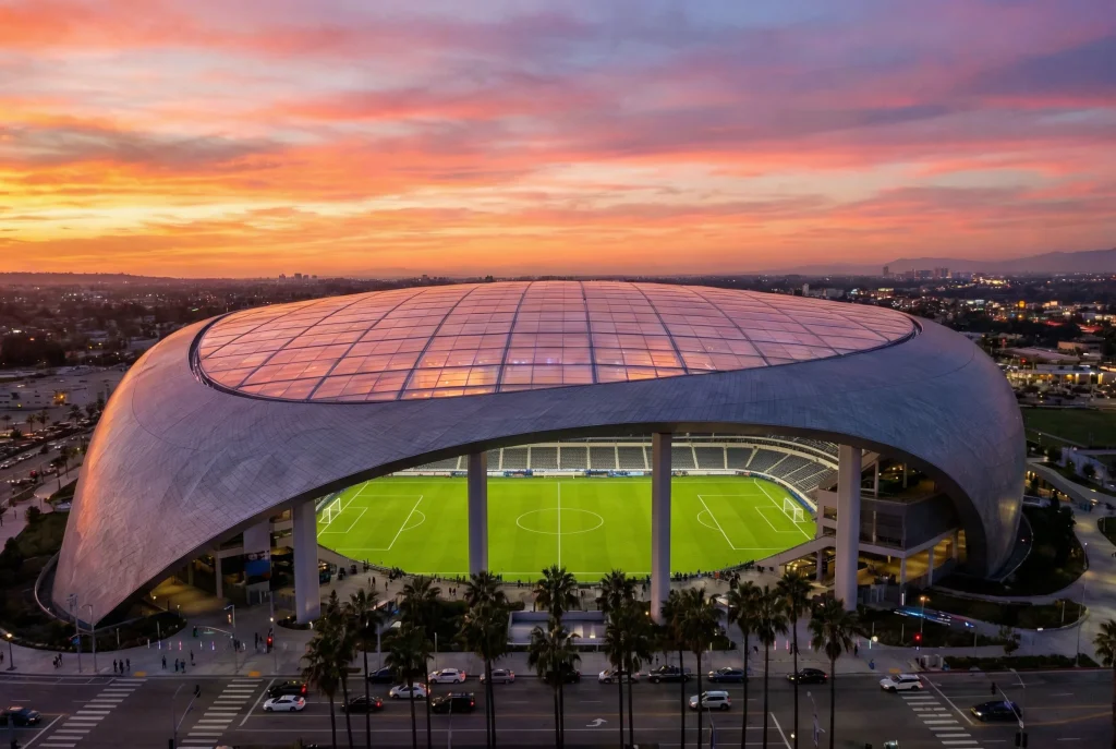 SoFi Stadium in Inglewood, Los Angeles, venue for the All Whites' World Cup 2026 opening match