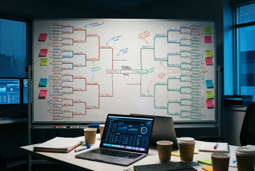 World Cup 2026 full bracket prediction with group standings and knockout path to the final